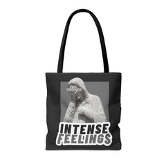 Intense Feelings Tote Bag - Grey Print