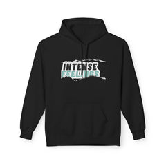 Intense Feelings Unisex Midweight Hoodie - Cyan Print