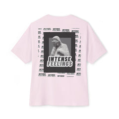 Intense Feelings – Grey Print Unisex Oversized Tee