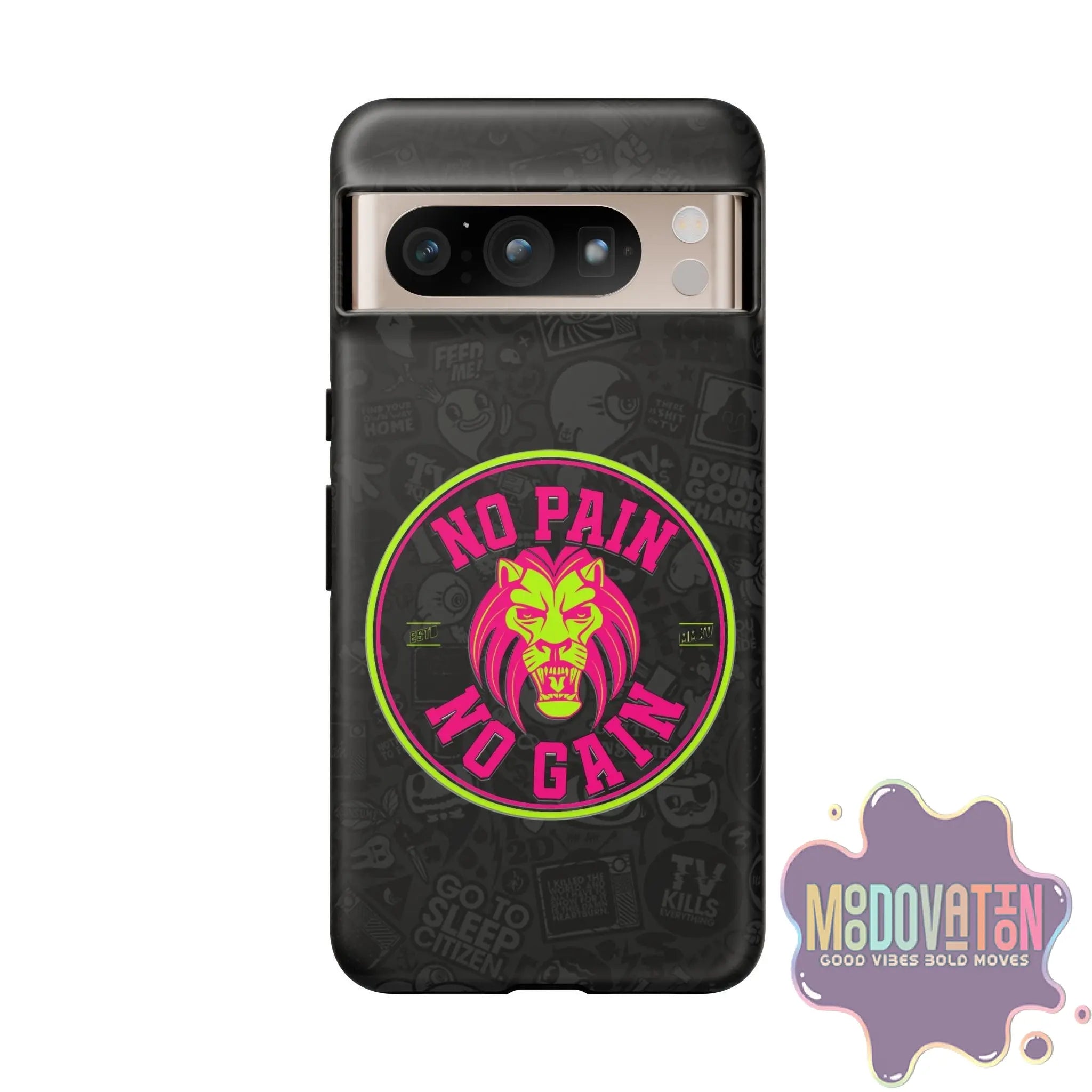 No Pain No Gain Phone Case - Black - MOODOVATION