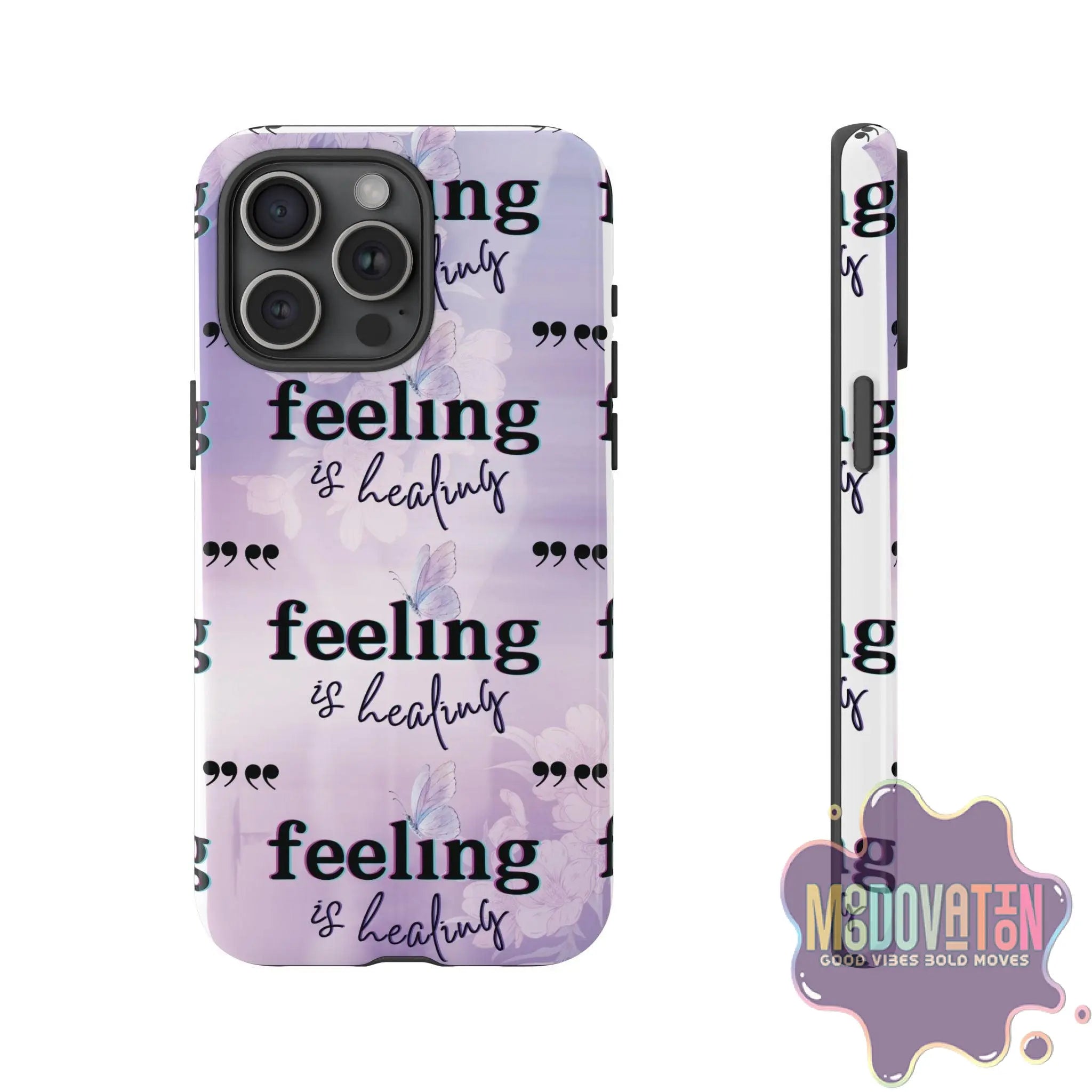 Feeling Is Healing Phone Case - Lilac - MOODOVATION