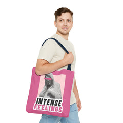 Intense Feelings Tote Bag - Pink Print