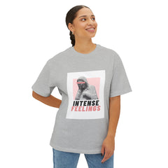 Intense Feelings – Rose Pink Print Unisex Oversized Tee