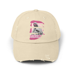 Intense Feelings - Pink Print Vintage Distressed Hat