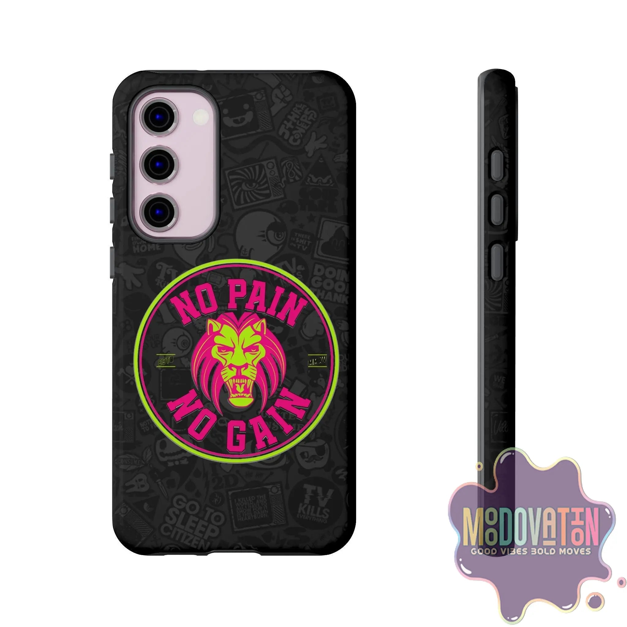 No Pain No Gain Phone Case - Black - MOODOVATION