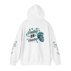 Feeling Is Healing - Unisex Statement Sleeve Hoodie