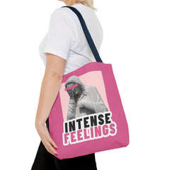 Intense Feelings Tote Bag - Pink Print
