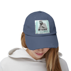 Intense Feelings - Cyan Print Vintage Distressed Hat