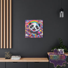 Drippy Delight Panda Matte Canvas - MOODOVATION