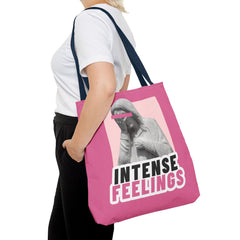 Intense Feelings Tote Bag - Pink Print