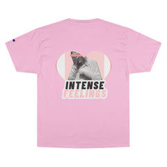 Intense Feelings - Rose Pink Print Unisex Champion T-Shirt