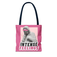 Intense Feelings Tote Bag - Pink Print