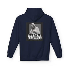 Intense Feelings Unisex Midweight Hoodie - Grey Print