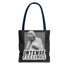 Intense Feelings Tote Bag - Grey Print