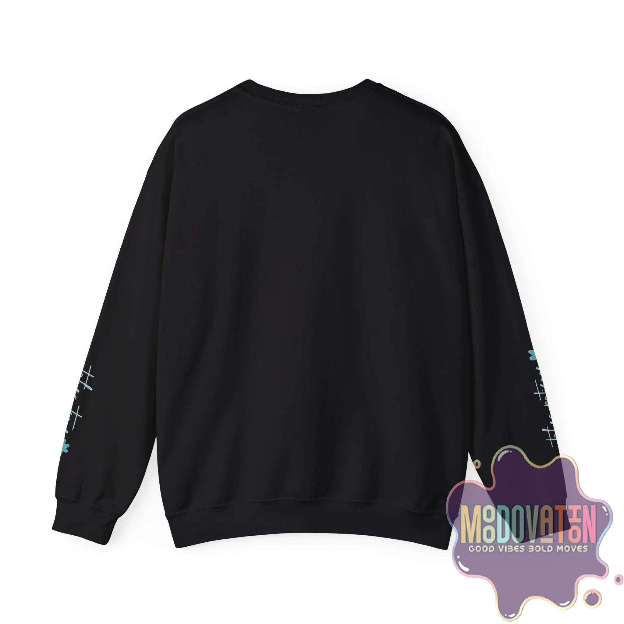 Good Things - Unisex Heavy Blend Crewneck Sweatshirt - Large Graphic Sleeve - MOODOVATION