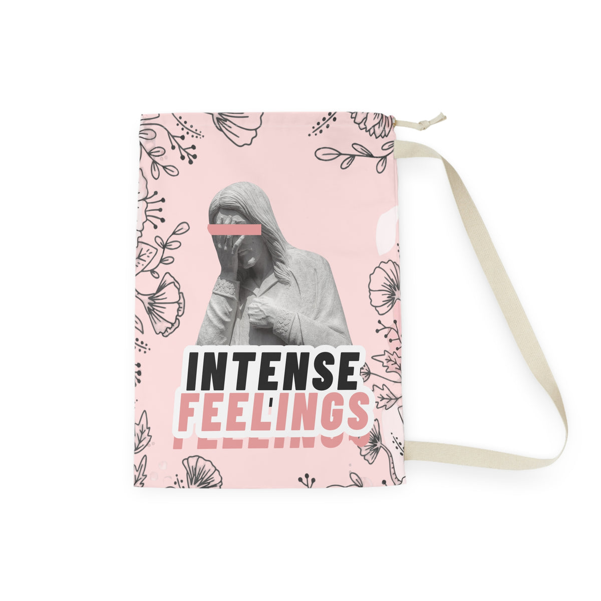 Intense Feelings - Rose Pink Laundry Bag