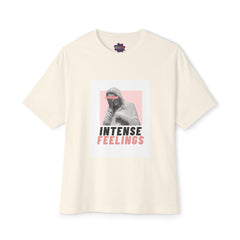 Intense Feelings – Rose Pink Print Unisex Oversized Tee