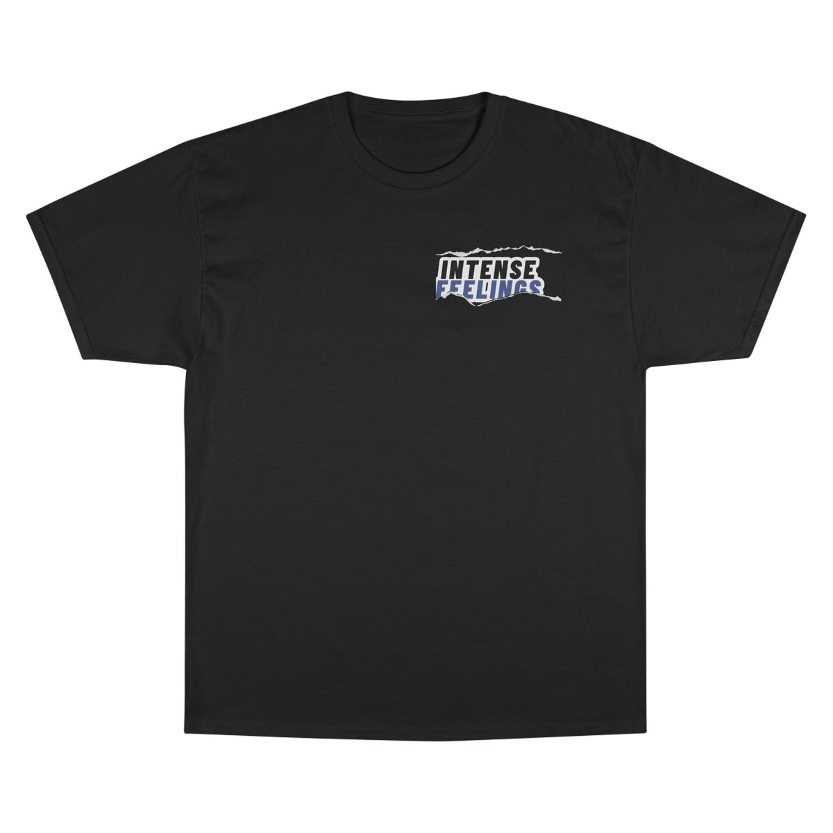 Intense Feelings - Navy Print Unisex Champion T-Shirt