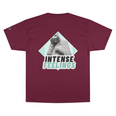 Intense Feelings - Cyan Print Unisex Champion T-Shirt