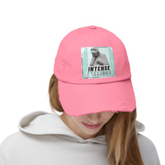 Intense Feelings - Cyan Print Vintage Distressed Hat