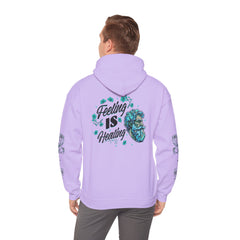 Feeling Is Healing - Unisex Statement Sleeve Hoodie