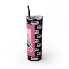 Intense Feelings - Pink Print Skinny Tumbler