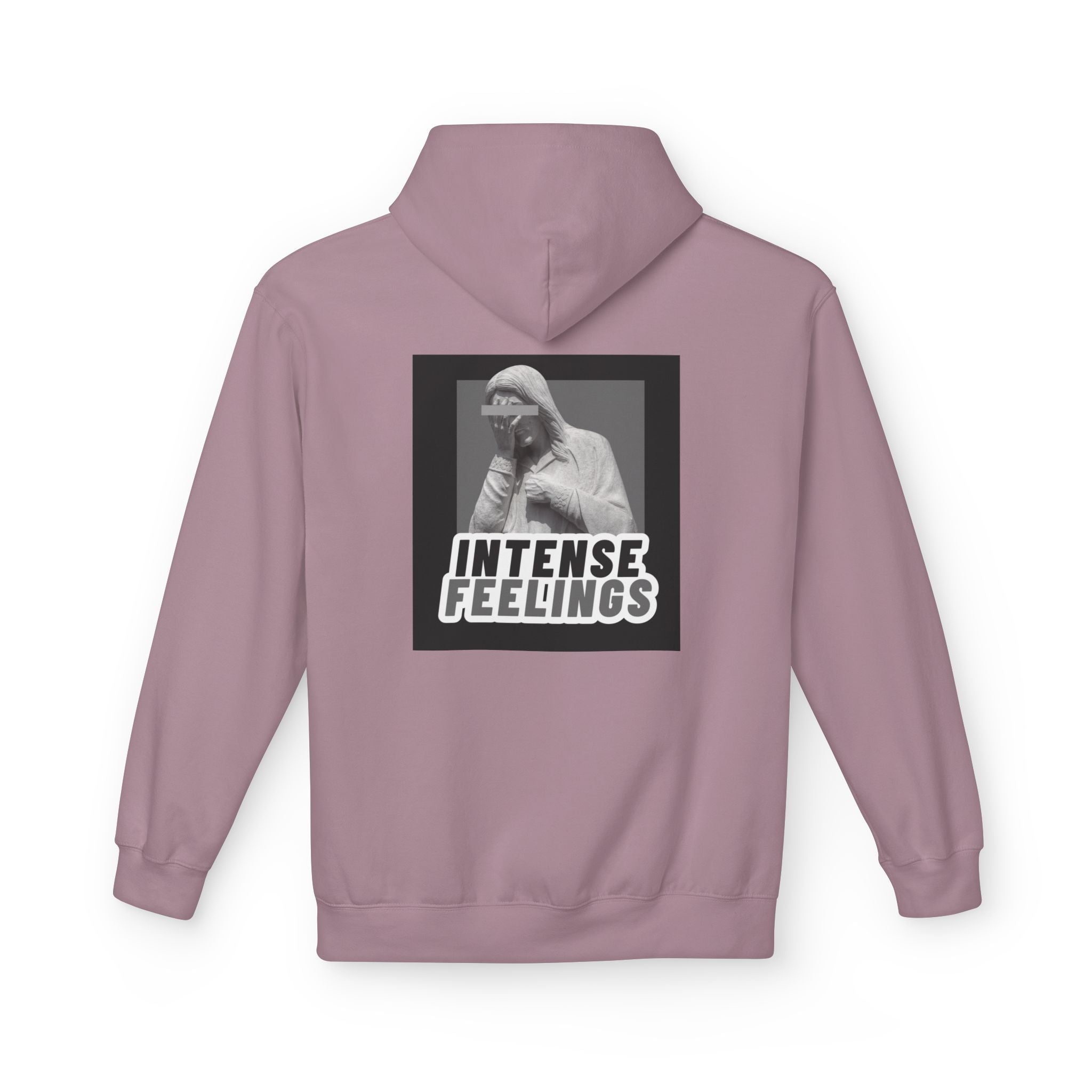 Intense Feelings Unisex Midweight Hoodie - Grey Print