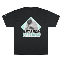 Intense Feelings - Cyan Print Unisex Champion T-Shirt