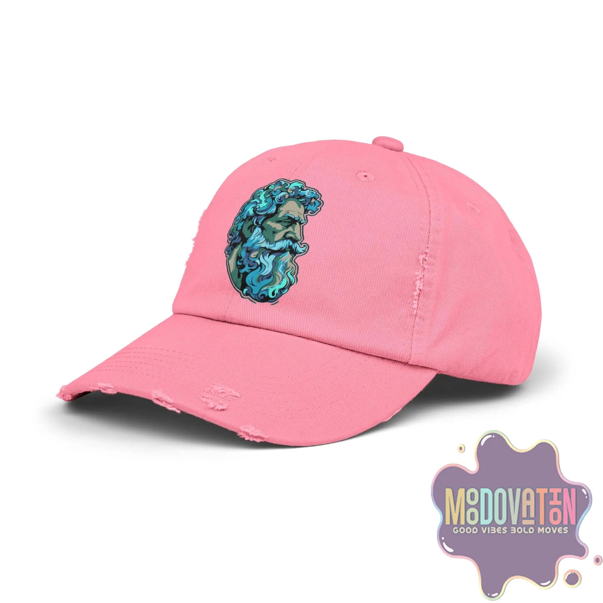 Marcus Aurelius Stoic - Unisex Distressed Vintage Hat - MOODOVATION