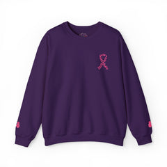 Courage, Strength & Faith – Breast Cancer Awareness Unisex Crewneck Sweatshirt