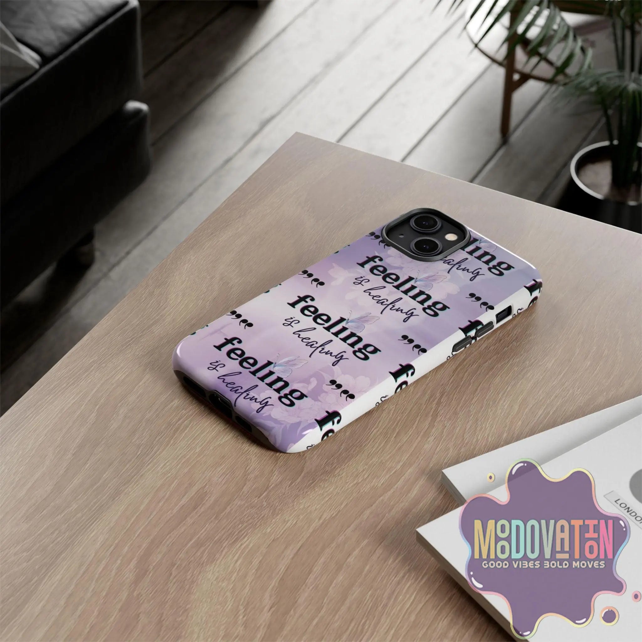 Feeling Is Healing Phone Case - Lilac - MOODOVATION