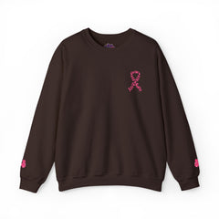 Courage, Strength & Faith – Breast Cancer Awareness Unisex Crewneck Sweatshirt
