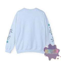 Good Things - Unisex Heavy Blend Crewneck Sweatshirt - Large Graphic Sleeve - MOODOVATION