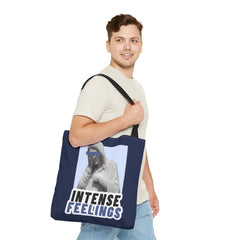 Intense Feelings Tote Bag - Navy Print