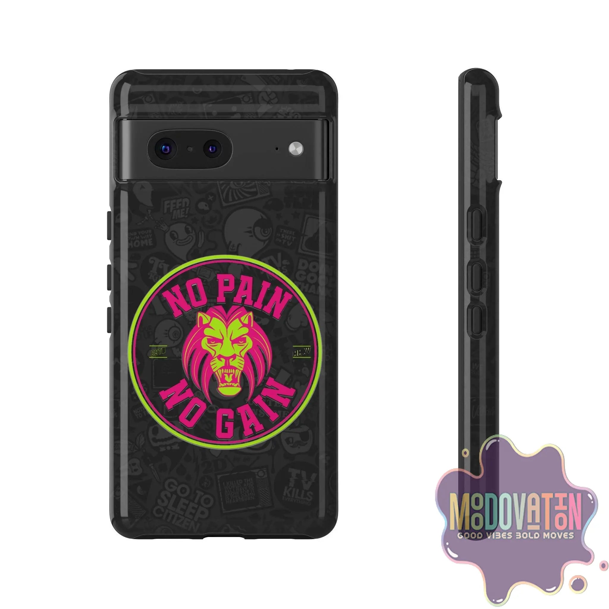 No Pain No Gain Phone Case - Black - MOODOVATION