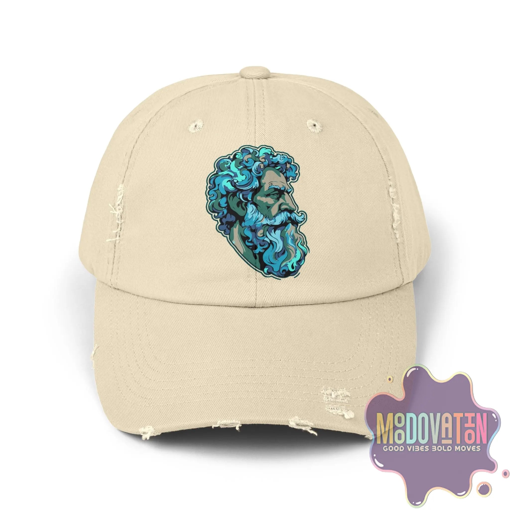 Marcus Aurelius Stoic - Unisex Distressed Vintage Hat - MOODOVATION