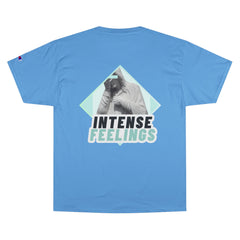 Intense Feelings - Cyan Print Unisex Champion T-Shirt