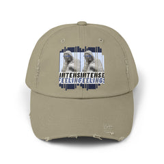 Intense Feelings - Navy Print Vintage Distressed Hat