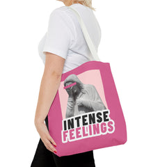 Intense Feelings Tote Bag - Pink Print