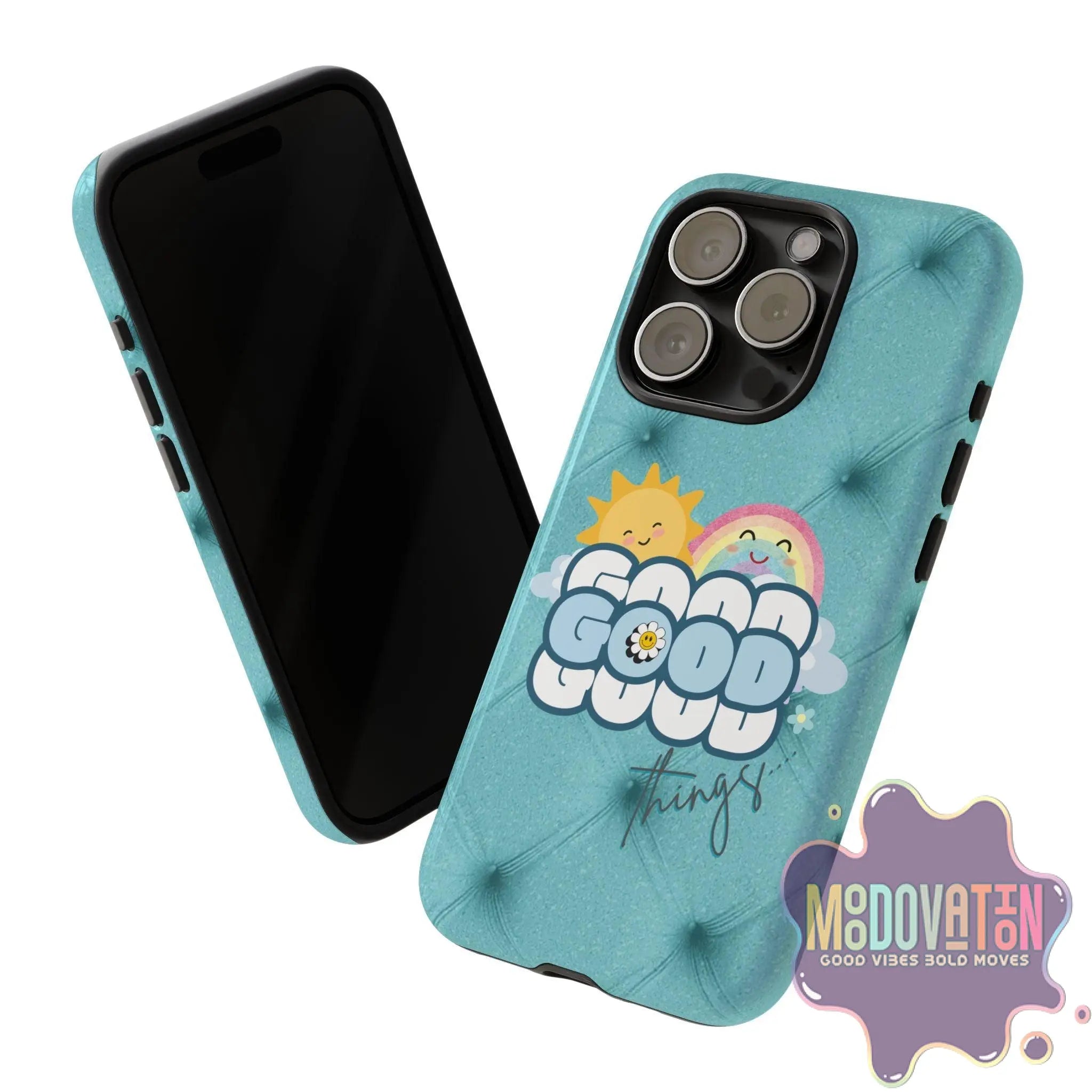 Good Things Phone Case - Teal - MOODOVATION