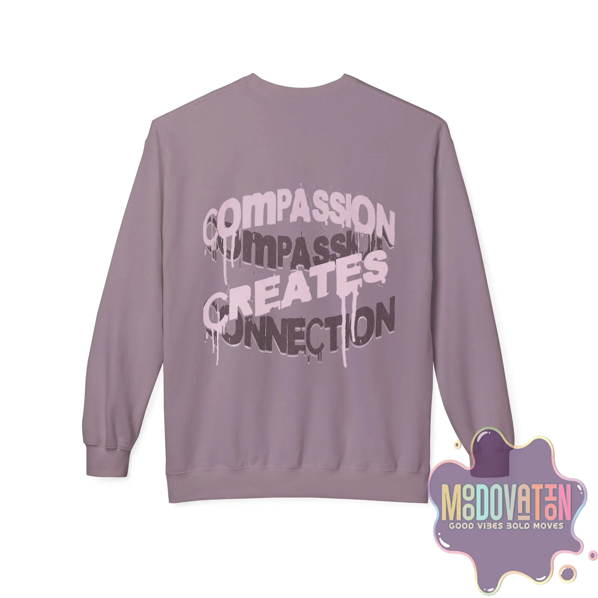 Self-Compassion Unisex Midweight Crewneck Sweatshirt - MOODOVATION