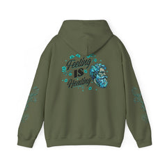 Feeling Is Healing - Unisex Statement Sleeve Hoodie