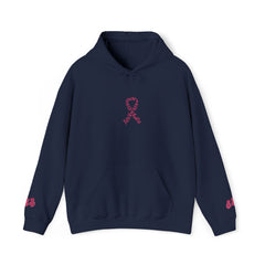 Pink Ribbon Awareness Hoodie, Unisex Sweatshirt for Fundraising, Breast Cancer Awareness Month, Inspirational Gift, Cozy Jumpsuit