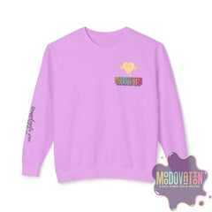 Good Vibes Bold Moves Personalized Unisex Lightweight Crewneck Sweatshirt - Brand Edition Moodovation