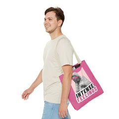 Intense Feelings Tote Bag - Pink Print