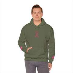 Pink Ribbon Awareness Hoodie, Unisex Sweatshirt for Fundraising, Breast Cancer Awareness Month, Inspirational Gift, Cozy Jumpsuit
