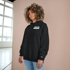 Intense Feelings Champion Unisex Hoodie - Cyan Print