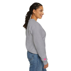 Courage, Strength & Faith – Breast Cancer Awareness Unisex Crewneck Sweatshirt