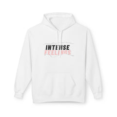 Intense Feelings Unisex Midweight Hoodie - Rose Pink Print