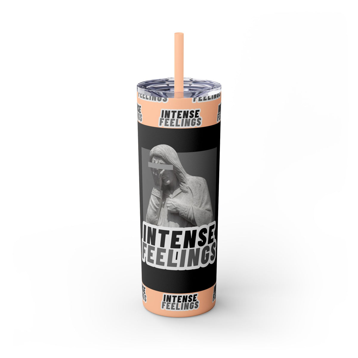 Intense Feelings - Grey Skinny Tumbler
